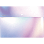 Папка-конверт на кнопке "deVENTE. Rainbow" A4 (320x230 мм) 350 мкм, гладкая фактура, индивидуальная маркировка, непрозрачный голубой с розовым