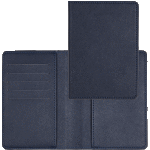 Обложка для паспорта "deVENTE. Redeco" 10x14 см, искусственная кожа фактурная, отстрочка, 5 отделений для визиток, в пластиковом пакете с европодвесом, темно-синяя