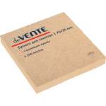 Клейкая бумага для заметок "deVENTE" 76x76 мм, 100 листов, 75 г/м², крафт бумага