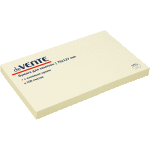 Клейкая бумага для заметок "deVENTE" 76x127 мм, 100 листов, офсет 75 г/м², желтая