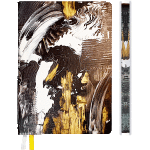 Ежедневник недатированный "deVENTE. Intensity" A5 (145 ммx205 мм) 320 стр, белая бумага 70 г/м² с цветным срезом, печать в 2 краски, мягкая обложка из искусственной кожи, цветная печать, перфорация, закругленные уголки, 2 ляссе, в термоусадочной пленке, черно-бело-желтый