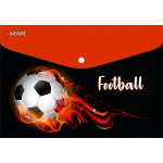 Папка-конверт на кнопке "deVENTE. Football" A5 (240x170 мм) 150 мкм, непрозрачная с рисунком, индивидуальная маркировка