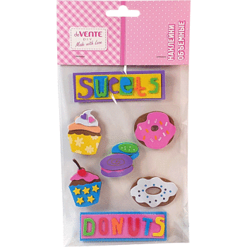 Наклейки объемные Sweet donuts deVENTE 8002011