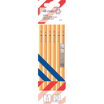 Набор чернографитных карандашей Attomex 5030400
