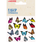Набор термонаклеек для декорирования текстильных изделий "deVENTE. Butterflies" 22х19,6 см, в пластиковом пакете с блистерным подвесом