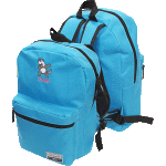 Рюкзак подростковый "deVENTE. Panda Unicorn" 40x29x17 см, 250 г, 1 отделение на молнии, 1 передний карман, вышивка, голубой