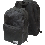 Рюкзак подростковый "deVENTE. Monogram" 40x29x17 см, 250 г, 1 отделение на молнии, 1 передний карман, черный жаккардовый с черным карманом