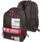 Рюкзак подростковый "deVENTE. Fragile" 44x31x20 см, 650 г, текстильный, 1 отделение на молнии, 1 передний карман на молнии, 2 боковых кармана, 1 потайной карман на молнии в спинке, уплотненная спинка и лямки