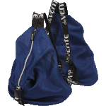 Сумка-рюкзак для сменной обуви "deVENTE. Mesh" 42x34x22 см, сетчатая ткань, на молнии, с широкими плечевыми лямками и пряжкой, синяя