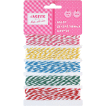 Набор декоративных шнуров "deVENTE" 5 шт разного цвета, размер 200x0,2 см, в пластиковом пакете