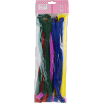 Проволока пушистая Шенил для творчества "deVENTE" 1,5x30 см, 18 шт, ассорти цветов, в пластиковом пакете с блистерным подвесом