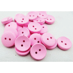 Пуговицы декоративные "deVENTE" деревянные, 10 мм, 20 шт, цвет розовый, в пластиковом пакете с блистерным подвесом