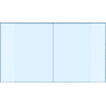 Обложка для дневников и тетрадей "deVENTE. Pattern" 355x213 мм, ПВХ 140 мкм, прозрачная, индивидуальная маркировка