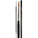 Кисть художественная "deVENTE. Art" синтетика № 04 круглая, удлиненная деревянная ручка с многослойным лакокрасочным покрытием, никелированная обойма, индивидуальная маркировка