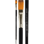 Кисть художественная "deVENTE. Art" синтетика № 20 плоская, удлиненная деревянная ручка с многослойным лакокрасочным покрытием, никелированная обойма, индивидуальная маркировка