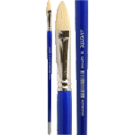 Кисть художественная "deVENTE. Art" щетина № 16 овальная, удлиненная деревянная ручка с многослойным лакокрасочным покрытием, никелированная обойма, индивидуальная маркировка