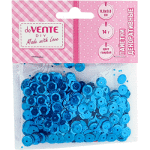Пайетки декоративные "deVENTE. Metallic" 14 г, размер 8x8 мм, цвет голубой, в пластиковом пакете с блистерным подвесом