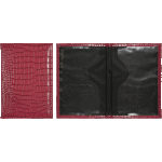 Обложка для паспорта "deVENTE. Wild" 10x14 см, искусственная кожа фактурная, поролон, отстрочка, одно отделение для визитки, в пластиковом пакете с европодвесом, ярко-розовая