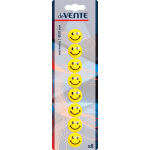 Магнит для доски офисной "deVENTE. Smile" Ø 20 мм, 8 шт, желтый цвет, в картонном блистере