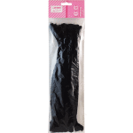 Проволока пушистая Шенил для творчества "deVENTE" 1,5x30 см, 10 шт, цвет черный, в пластиковом пакете с блистерным подвесом