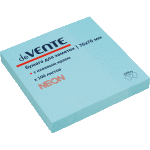 Клейкая бумага для заметок "deVENTE" 76x76 мм, 100 листов, офсет 75 г/м², неоновая голубая
