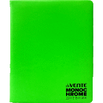 Дневник "deVENTE. Monochrome. Green" универсальный блок, офсет 1 краска, кремовая бумага 80 г/м², твердая обложка из искусственной кожи с поролоном, шелкография, 1 ляссе