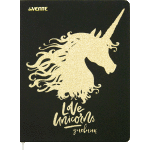 Дневник "deVENTE. Golden Unicorn" универсальный блок, офсет 1 краска, белая бумага 80 г/м2, твердая обложка из искусственной кожи, тиснение фольгой, 1 ляссе