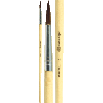 Кисть живописная "Attomex" пони № 07 круглая, деревянная ручка, индивидуальная маркировка