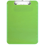 Клипборд пластиковый "deVENTE. MonoChrome" A4 (225x316 мм) толщина 2 мм, с линейкой по краю, выдвижным подвесом, в пластиковом пакете, полупрозрачный неоновый зеленый