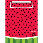 Клипборд "deVENTE. Tutti-Frutti. Watermelon" A5 (180x240 мм) картон толщина 2 мм, матовая ламинация, в пластиковом пакете