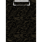 Клипборд "deVENTE. My Gold. Poem" A4 (225x316 мм) картон толщина 2 мм, матовая ламинация тиснение фольгой, в пластиковом пакете