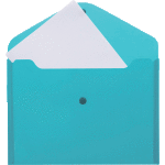 Папка-конверт на кнопке "deVENTE" A4 (330x240 мм) 180 мкм, непрозрачная синяя