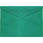 Папка-конверт на кнопке "deVENTE" A3, 180 мкм, полупрозрачная зеленая