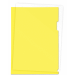 Папка-уголок "Attomex" A4, 120 мкм, гладкая фактура, полупрозрачная желтая
