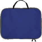 Папка менеджера "deVENTE" A4 (35x27x2 см) текстильная, на молнии с трех сторон, с текстильными ручками увеличенной длины 24 см, синяя