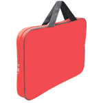 Папка менеджера широкая "deVENTE" A4 (35x27x7 см) текстильная, с текстильным расширением 7 см, на молнии сверху, с внутренним карманом, с текстильными ручками увеличенной длины 24 см, красная