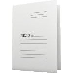 Скоросшиватель "Attomex" A4 картонный немелованный белый (400 г/м²)