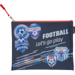 Папка для тетрадей "deVENTE. Football" A5 (24,5x20x1 см) на молнии сверху, силиконовая