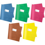 Обложка для тетрадей A4 "deVENTE. Pattern" (420x308 мм) ПВХ 150 мкм, с информационным карманом и вкладышем, непрозрачная, цвета ассорти, 10 шт в пластиковом пакете