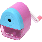 Точилка для карандашей механическая"deVENTE. Домик" 9,4x6x8 см, 1 отверстие, с контейнером, пластмассовая, в пластиковой коробке, розовый