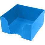 Пластиковый бокс для бумажного блока "deVENTE" 9x9x5 см, непрозрачный голубой