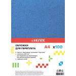 Обложка для переплета "deVENTE. Delta" A4, картон с тиснением "кожа" глубокий синий, плотность 250 (230) г/м², 100 л