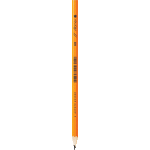 Карандаш чернографитный "Attomex" HB, диаметр грифеля 1,85 мм, шестигранный, без ластика, заточенный индивидуальная маркировка, цвет корпуса желтый