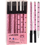 Ручка гелевая стираемая "deVENTE. Пиши-стирай. BlackPink" d=0,5 мм, 2 дизайна корпуса ассорти, с ластиком, сменный стержень, индивидуальная маркировка, синяя