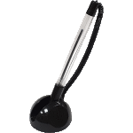 Ручка шариковая на самоклеящейся подставке "Attomex" d=0,7 мм, с пластиковым шнуром, прозрачный корпус, сменный стержень, в пластиковом блистере, синяя