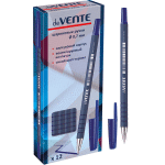 Ручка шариковая "deVENTE. Neoline" d=0,7 мм, с прорезиненным синим корпусом и металлическим наконечником, сменный стержень, индивидуальная маркировка, синяя