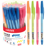 Ручка шариковая "deVENTE. Flare" d=1 мм, ультра гладкое письмо, чернила на масляной основе, цветной корпус, эргономичная грип-зона, цвета корпуса ассорти, сменный стержень, индивидуальная маркировка, в пластиковой тубе, синяя