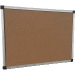 Доска пробковая с алюминиевой рамой "deVENTE. Highline" 450x600 мм, основа из софтборда, индивидуальная картонная коробка