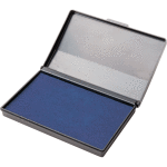 Штемпельная подушка "Attomex" 90x50 мм, на водной основе, синяя