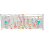 Пенал-косметичка "deVENTE. Ice Cream" 20x8x1,5 см, плоский, плотный PVC 700 мкм, на 2 кнопках, прозрачный с рисунком